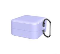 Emiif Coque ergonomique en silicone pour écouteurs Timekettle W4 Pro - Protection légère et résistante aux chocs avec surfaces texturées - Violet