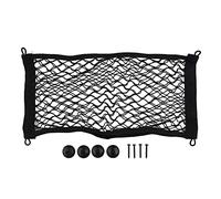 Emiif Filet de rangement élastique extra large pour fourgonnette camping-car caravane bateau voiture filet de rangement noir 25 x 50 cm