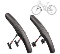 Emiif Garde-boue réglable en alliage d'aluminium pour vélos RXC avec fixation à dégagement rapide, adapté pour une installation sur les roues avant et arrière (VTT)