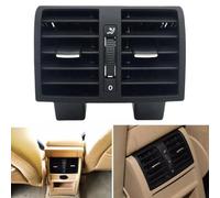 Emiif Grille d'aération arrière de climatisation 1TD819203A pour Touran 2003-2015, plastique ABS noir compatible avec OEM 1TD 819 203/1T0 819 203 A