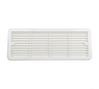 Emiif Grille d'aération pour camping-car Thetford Caravan - Accessoire facile à installer soi-même - Résistante aux intempéries - 483 x 186 mm (blanc)