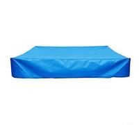Emiif Housse pour bac à sable | Tissu Oxford imperméable et résistant aux UV | Garde le sable propre | Design pliable bleu | S'adapte à la plupart des bacs à sable pour enfants (150 x 150 x 20 cm)