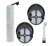 Emiif Kit de filtre principal pour aspirateurs Mova K20 / K20 Pro / K30 / K30 MIX Wet Dry Aspirateurs, 1 brosse rouleau + 2 filtres + 1 brosse de nettoyage