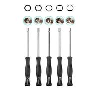 Emiif Kit d'outils de réglage de carburateur avec 10 têtes de tournevis pour réglage du petit moteur, compatible avec Craftsman, Poulan, Echo (5 pièces)