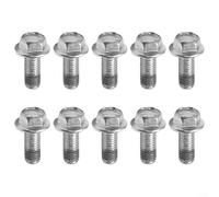 Emiif Lot de 10 boulons de lame de rechange pour tondeuses à gazon Stiga Park 100B Villa 85B Garden 6 8 1000 et Scoop, fixations métalliques