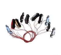 Emiif Lot de 10 véhicules miniatures lumineux à l'échelle HO pour voiture et train 1:87-1:100