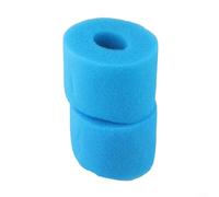 Emiif Lot de 2 cartouches de rechange réutilisables en mousse bleue pour filtre de piscine Intex pour Pure Spa 10,8 x 7,3 cm