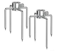 Emiif Lot de 2 fourchettes à rôtissoire pour Onlyfire 6003 6004 - Convient aux broches hexagonales de 12 mm et aux broches carrées de 3/8 5/16 po - Ensemble de fourchettes de barbecue en acier