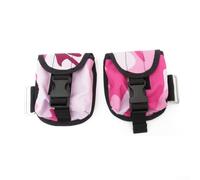 Emiif Lot de 2 sacs de poids de plongée avec boucle à dégagement rapide pour ceinture de taille, peut contenir 2 kg pour un équilibre sous-marin efficace (rose)
