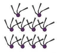 Emiif Lot de 4 brosses latérales de rechange pour aspirateur Eureka E20 et Robot Evo Plus, plastique + poils en nylon (lot de 10)
