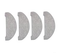 Emiif Lot de 4 serpillères en microfibre lavables pour aspirateur robot Vexilar W9