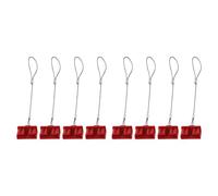 Emiif Lot de 8 capuchons anti-poussière rouges pour connecteur Anderson 50 A, coque de protection pour batterie DC, caravane et EV, protection de terminal en plastique