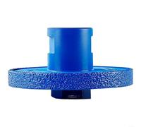 Emiif Roue à rainurer diamant pour meuleuse d'angle, disque plat robuste de 10 cm/12 cm pour carrelage, marbre, pierre, utilisation humide et sèche (10 cm)