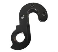 Emiif Support de dérailleur arrière pour vélo de route n° 18 - Alliage d'aluminium CNC, 48,5 x 38 x 8 mm, compatible avec les vélos de route (comprend 3 vis, noir)