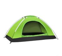 Emiif Tente de camping ultralégère pour 1 à 2 personnes, étanche, double porte, abri de randonnée, aventures en plein air (1 personne, vert)