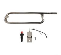 Emiif Tube de rechange pour brûleur de barbecue 41862 avec kit d'allumage 80462 pour barbecue Weber Q Series Q200 Q2200 Accessoires de cuisson en plein air