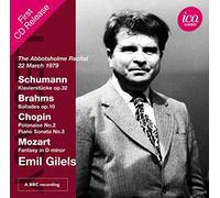 Emil Guilels: The Abbotsholme Recital 22 March 1979