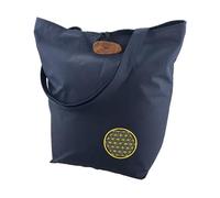 Emil Sac à main en tissu avec bouton en bois et bretelles solides - Sac à main en coton certifié GOTS - Sac à main en textile robuste et lavable avec poches intérieures - Bio Energy