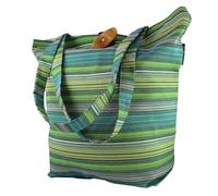 Emil Shopper Sac en tissu avec bouton en bois et bretelles solides - Sac à main en coton - Doublure intérieure certifiée GOTS - Sac à main en textile robuste et lavable avec poches intérieures