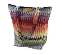 Emil Shopper - Sac en tissu avec bouton en bois et bretelles solides - Sac à main en coton - Doublure intérieure certifiée GOTS - Sac à main en textile robuste et lavable avec poches intérieures