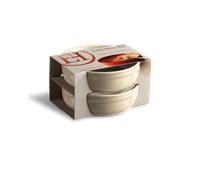 Emile Henry – Set de 2 moules à crème brûlée 4013 – Céramique Beige Argile Ø12