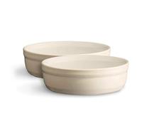 Emile Henry - 4013 - Set de 2 Moules à Crème Brûlée Céramique Beige Argile 12 ø