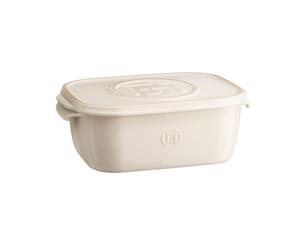Emile Henry Cheese Box - Boîte à Fromage avec Couvercle - Céramique Haute Résistance - Conservation Optimale au Réfrigérateur - Coloris Argile - Fabriqué en France