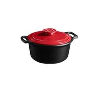 Emile Henry Cocotte Ronde Sublime+ 3 L - Céramique Haute Performance Tous Feux dont Induction - Cuisson Homogène et Mijotée - Coloris Grand Cru - Fabriqué en France