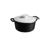 Emile Henry Cocotte Ronde Sublime+ 3 L - Céramique Haute Performance Tous Feux dont Induction - Cuisson Homogène et Mijotée - Coloris Craie - Fabriqué en France