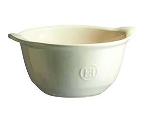 Emile Henry EH022149 Bol à gratiner, Céramique, Blanc Argile, 0.55 litres