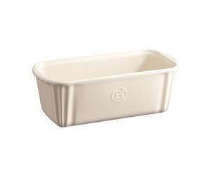 Emile Henry EH026120 Petit Moule à Cake, Céramique, Beige Argile, 24 x 11 x 8 cm