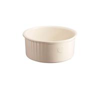 Emile Henry EH026880 Moule à Soufflé, Céramique, Beige Argile, 21 cm, 23 x 21, 5 x 10 cm