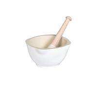Emile Henry Eh110255 Mortier/Pilon Céramique Blanc Farine 14 X 14 X 8 cm