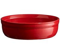 Emile Henry Eh341013 Moule à Crème Brûlée Céramique Rouge Grand Cru 12 X 12 X 4 cm