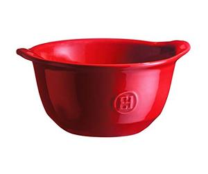 Emile Henry EH342149 Bol à gratiner, Céramique, Rouge Grand Cru, 0.55 litres