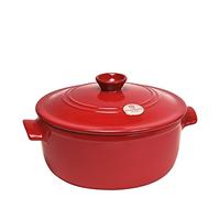 EMILE HENRY Cocotte Rond Cocotte 24cm H.16cm Grand Cru Rouge Flame EH344540