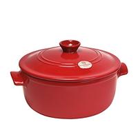 Emile Henry Eh344553 Cocotte Ronde Céramique Rouge Grand Cru 28,5 X 28,5 X 18 cm