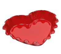 Emile Henry Eh346177 Moule Cœur Céramique Rouge Grand Cru 32,5 X 28 X 6 cm