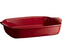 Emile Henry Eh349554 Grand Plat à Four Rectangulaire, Céramique Rouge Grand Cru 42 X 27 X 9 cm