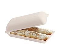 Emile Henry EH509502 Moule à pain Ciabatta, céramique, blanc Lin
