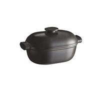 Emile Henry, EH779565 Cocotte Ovale Delight Céramique Induction, 4.5 litres, Noire, Ardoise