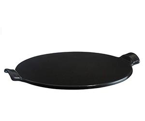 Emile Henry Eh797514 Plaque à Pizza Céramique Noir Fusain 39 X 38 X 7 cm