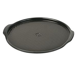 Emile Henry EH797614 Pierre à Pizza Céramique Fusain 37 x 37 cm