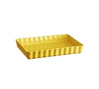 Emile Henry EH906038 Tourtière Rectangulaire, Jaune Provence, 33,5 x 24 x 5 cm