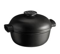 Emile Henry Faitout ronde Cocotte 30x27 cm Gris foncé