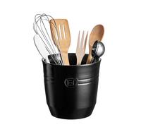Emile Henry Grand Pot à Ustensiles - Céramique Haute Résistance HR® - Grande Capacité et Stabilité sur le Plan de Travail - Coloris Truffe - Fabriqué en France