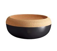 Emile Henry Grande coupe de conservation/coupe à fruits et légumes ø35,5 cm, Noir Mat