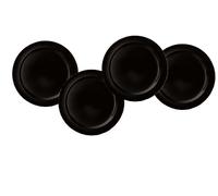 Emile Henry Lot de 4 assiettes à salade/dessert Noir 20,3 cm