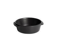 Emile Henry Mini Plat Rond Solo - Céramique Haute Résistance - Cuisson Homogène pour Portions Individuelles - Coloris Basalte - Fabriqué en France