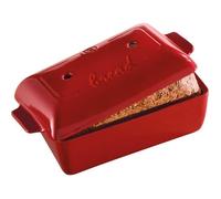 Emile Henry Eh349504 Moule à Pain Céramique Rouge Grand Cru 24 X 15 X 12,5 cm